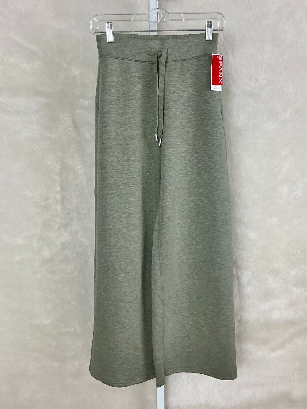 Spanx Green Air Essentials Wide Leg Pant Sage Brush Heather 224734R XS